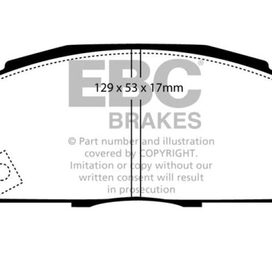 EBC 92-94 Acura Integra 1.7 Vtec Yellowstuff Front Brake Pads-tuningsupply.com