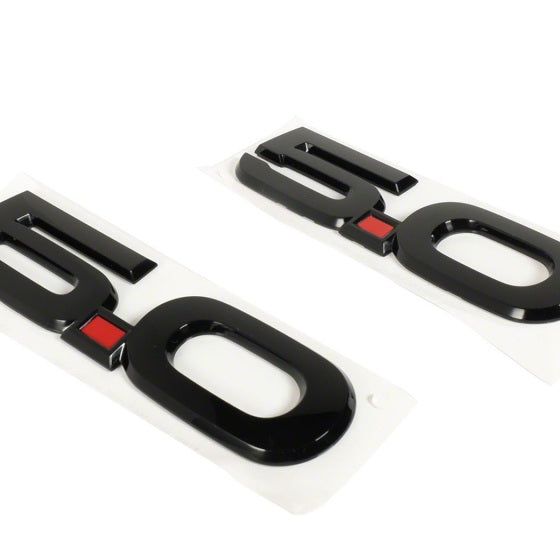 Ford Racing 15-17 Ford Mustang 5.0L Fender Emblem Black-tuningsupply.com