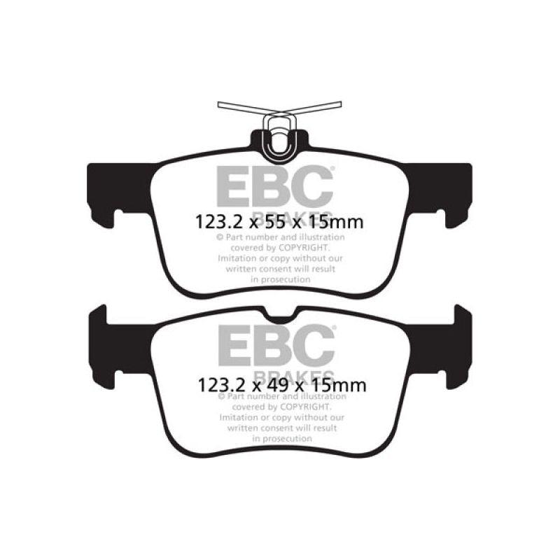 EBC 13+ Ford Fusion 1.6 Turbo Yellowstuff Rear Brake Pads-tuningsupply.com