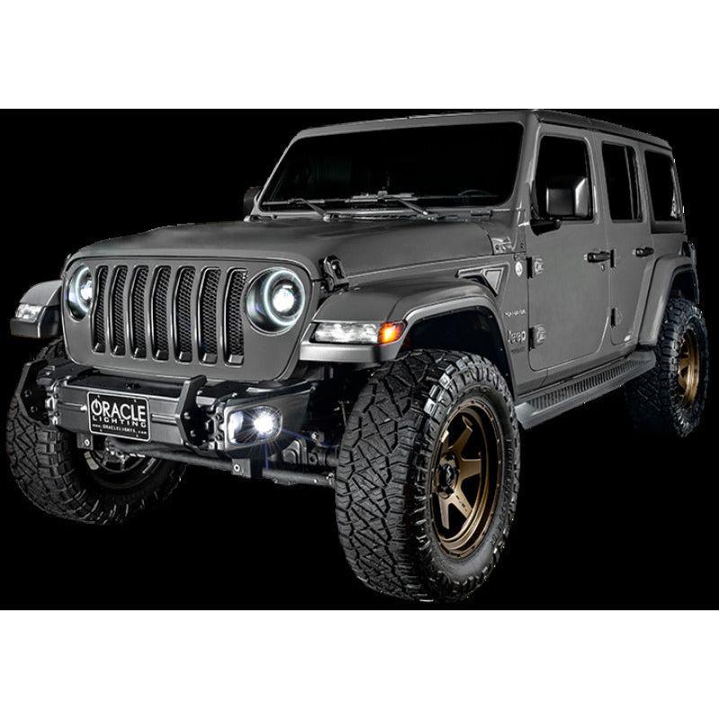 Oracle Jeep Wrangler JK/JL/JT High Performance W LED Fog Lights - w/o Controller SEE WARRANTY-tuningsupply.com