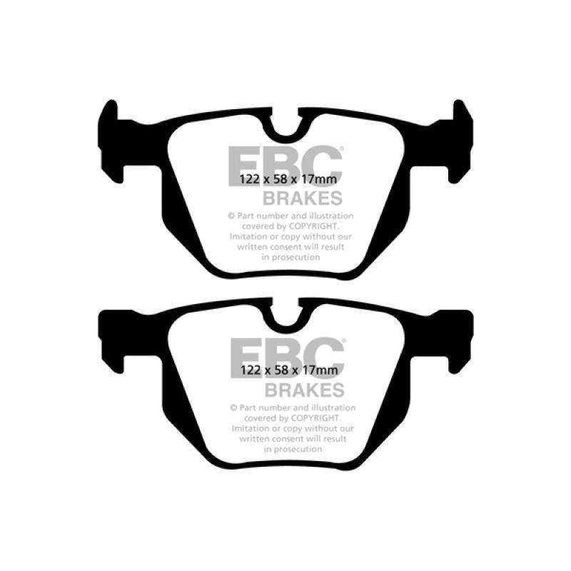 EBC 13+ BMW X1 3.0 Turbo (35i) Redstuff Rear Brake Pads-tuningsupply.com