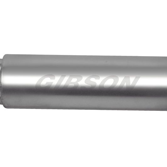 Gibson SFT Superflow Dual/Center Round Muffler - 8x24in/3in Inlet/4in Outlet - Stainless-tuningsupply.com