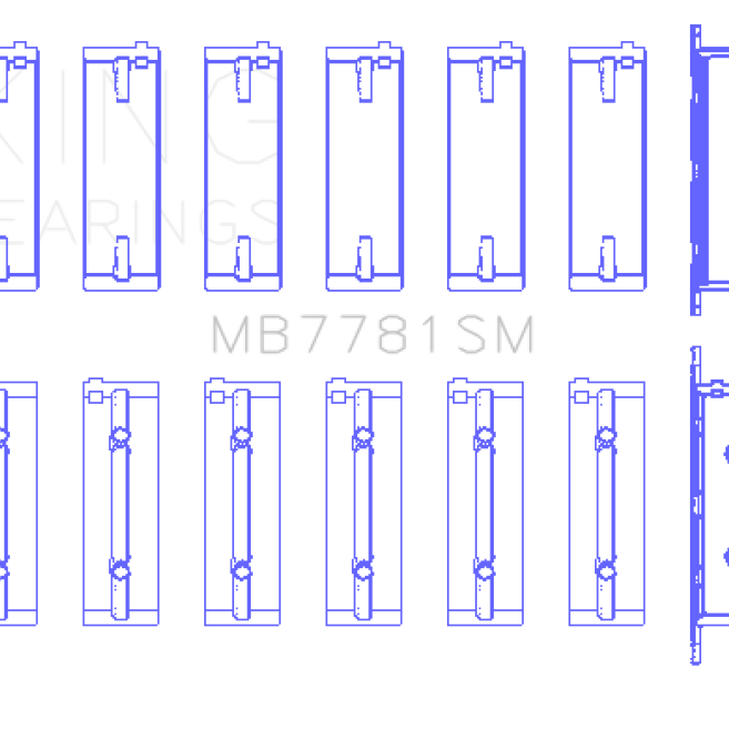 King BMW N57 D30 A/B/C / N57N / N57S (Size STD) Main Bearing Set-tuningsupply.com