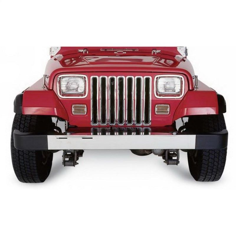 Rampage 1997-2006 Jeep Wrangler(TJ) Grille Inserts - Chrome-Grilles-Rampage-RAM7511-SMINKpower Performance Parts