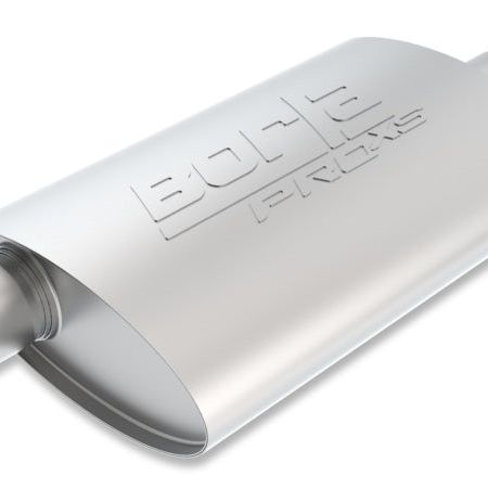 Borla Pro-XS 2in Tubing 14in x 4in x 9.5in Oval Center/Offset Muffler-tuningsupply.com