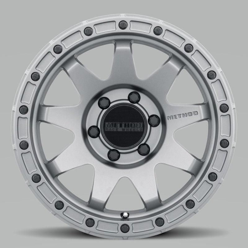 Method MR317 17x8.5 0mm Offset 6x135 87mm CB Matte Titanium Wheel-tuningsupply.com