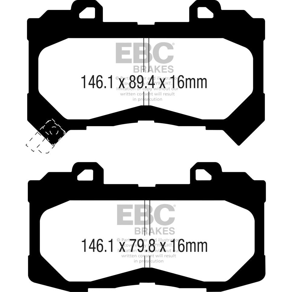 

EBC DP43044R - EBCDP43044R - EBC 15+ Chevrolet Colorado 2.5 Yellowstuff Front Brake Pads - Shipped in Europe - Tuningsupply.com
