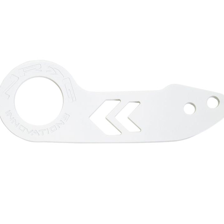 NRG Universal Rear Tow Hook - White Powder Coat-tuningsupply.com