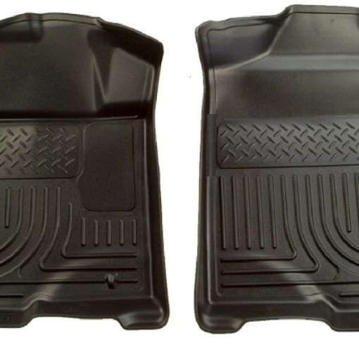 Husky Liners 09-12 Ford F-150 Regular/Super/Super Crew Cab WeatherBeater Black Floor Liners-tuningsupply.com