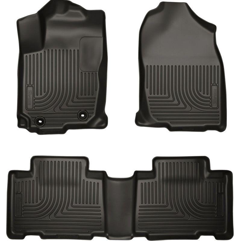 Husky Liners 13 Toyota RAV4 Weatherbeater Black Front & 2nd Seat Floor Liners-tuningsupply.com