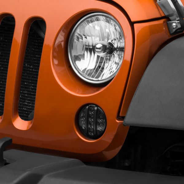 Raxiom 07-18 Jeep Wrangler JK Axial Series LED Front Turn Signals (Smoked) - SMINKpower Performance Parts RAXJ119943 Raxiom