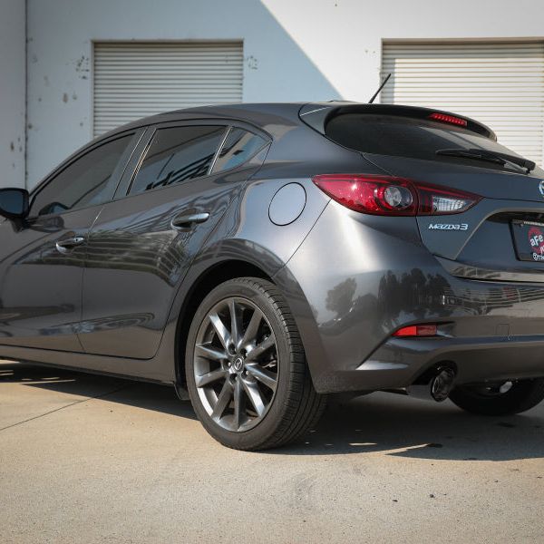 aFe Takeda 2-1/2in 304 SS Axle-Back Exhaust w/ Carbon Fiber Tips 14-18 Mazda 3 L4 2.0L/2.5L-tuningsupply.com