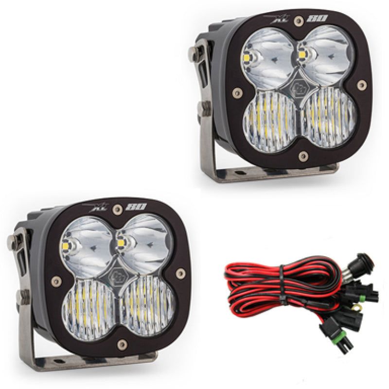 Baja Designs XL80 Series Driving Combo Pattern Pair LED Light Pods-tuningsupply.com