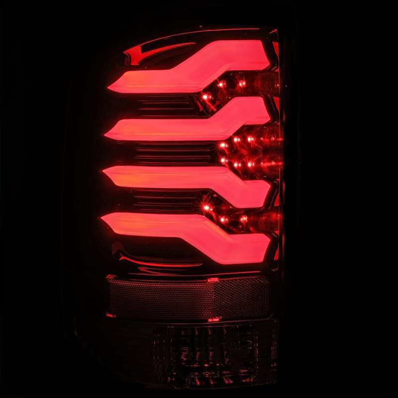 AlphaRex 14-18 GMC Sierra 1500 PRO-Series LED Tail Lights Jet Black-tuningsupply.com