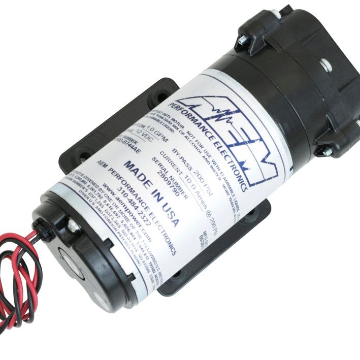 AEM Water / Methanol Injection 6-Amp Recirculation-Style Pump 200psi for One-Gallon Kit **replacemen-tuningsupply.com