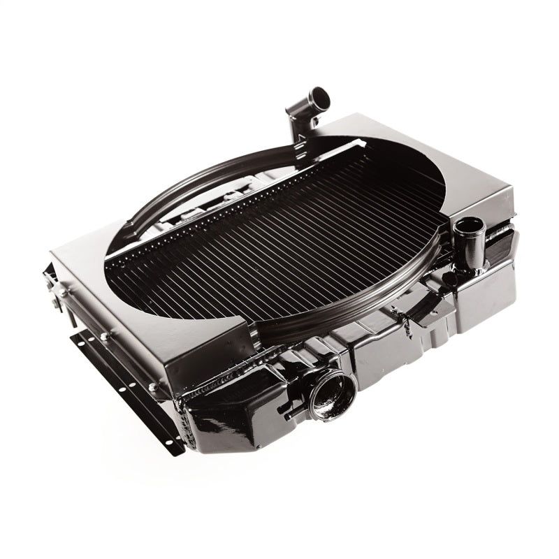 Omix Radiator w/ Fan Shroud 2 Row- 41-52 Willys Models-tuningsupply.com