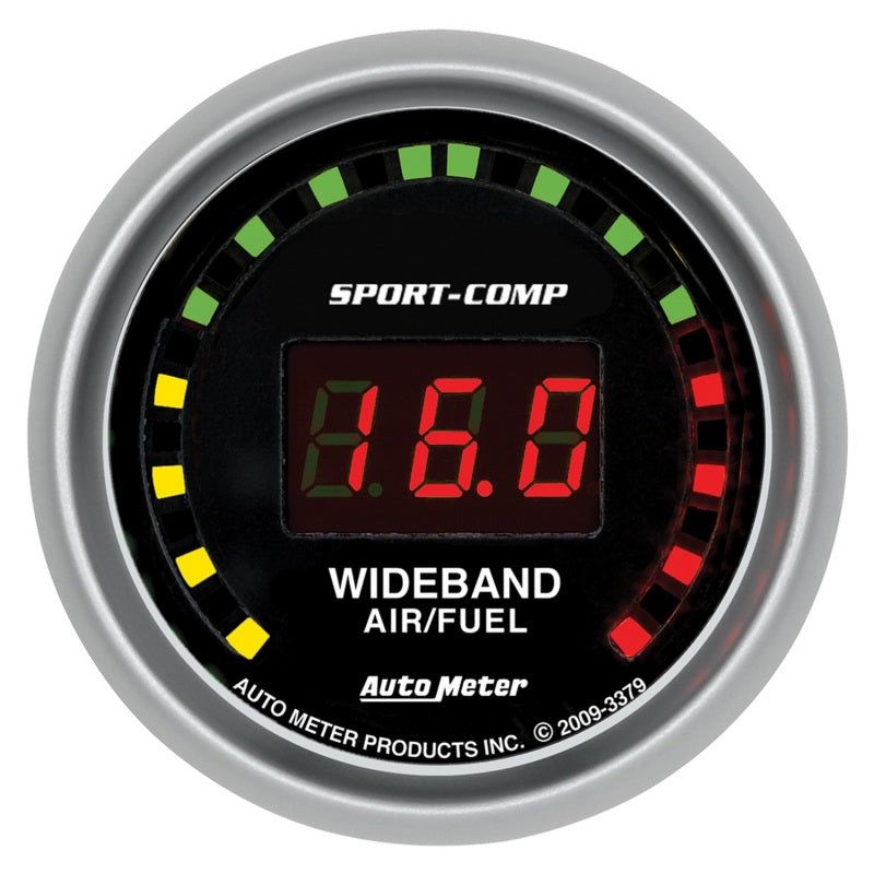 Autometer Sport-Comp 52mm Digital Wideband Air/Fuel Ratio Street Gauge-tuningsupply.com