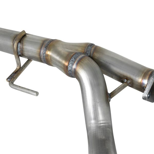 aFe POWER Twisted Steel Y-Pipe 2-1/4in 409 SS Exhaust System 2018 Jeep Wrangler (JL) V6-3.6L-tuningsupply.com