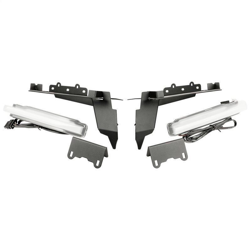 Rugged Ridge Chop Brackets Front Fender 18-21 Jeep Wrangler JL/JT Rubicon w/ DRLs - SMINKpower Performance Parts RUG11640.96 Rugged Ridge