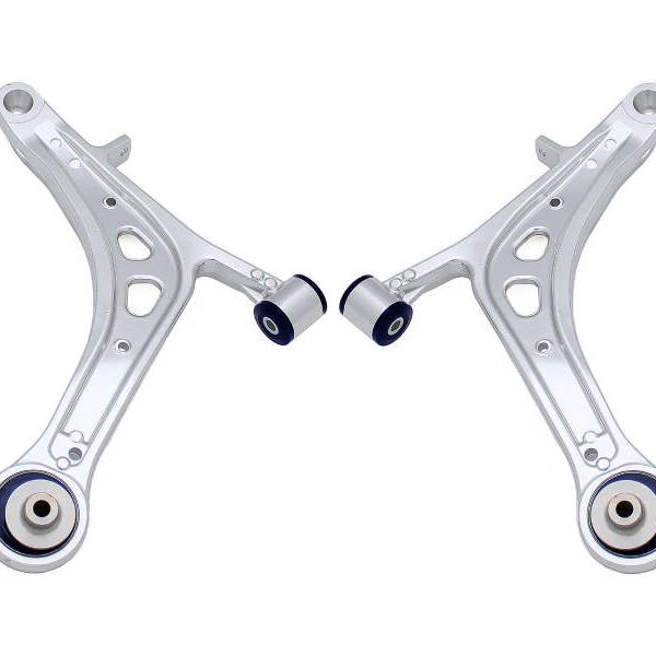 SuperPro 2008 Subaru Impreza WRX STI Front Lower Alloy Control Arm Kit (+Caster) - SMINKpower Performance Parts SPRALOY0015K Superpro