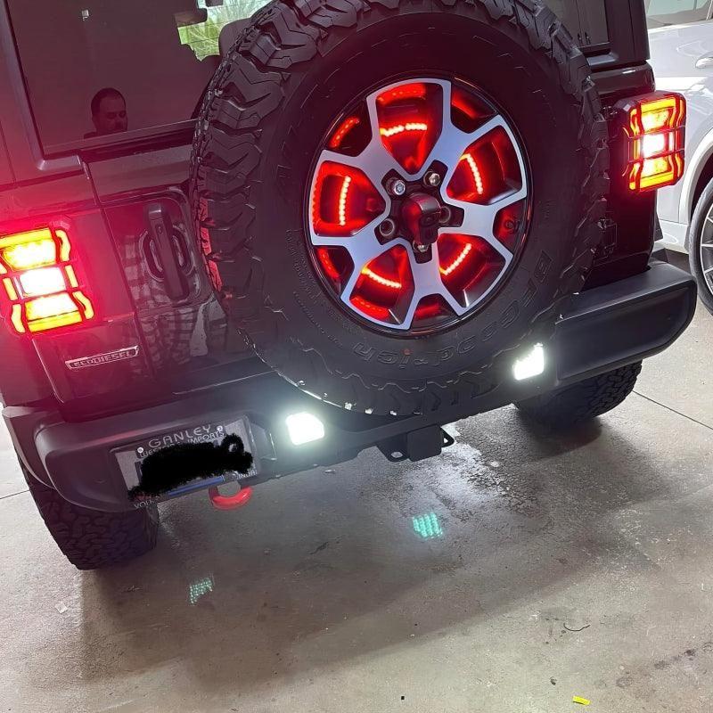 Oracle Rear Bumper LED Reverse Lights for Jeep Wrangler JL - 6000K SEE WARRANTY-tuningsupply.com