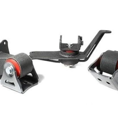 Innovative 00-09 Honda S2000 F-Series Black Steel Mounts 75A Bushings-tuningsupply.com