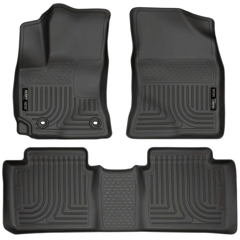 Husky Liners 15 Toyota Corolla Weatherbeater Black Front & 2nd Seat Floor Liners-tuningsupply.com