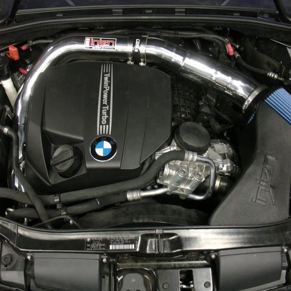 Injen 11 BMW E82 135i (N55) Turbo/E90 335i Wrinkle Black Tuned Air Intake w/ MR Tech, Air Fusion-tuningsupply.com