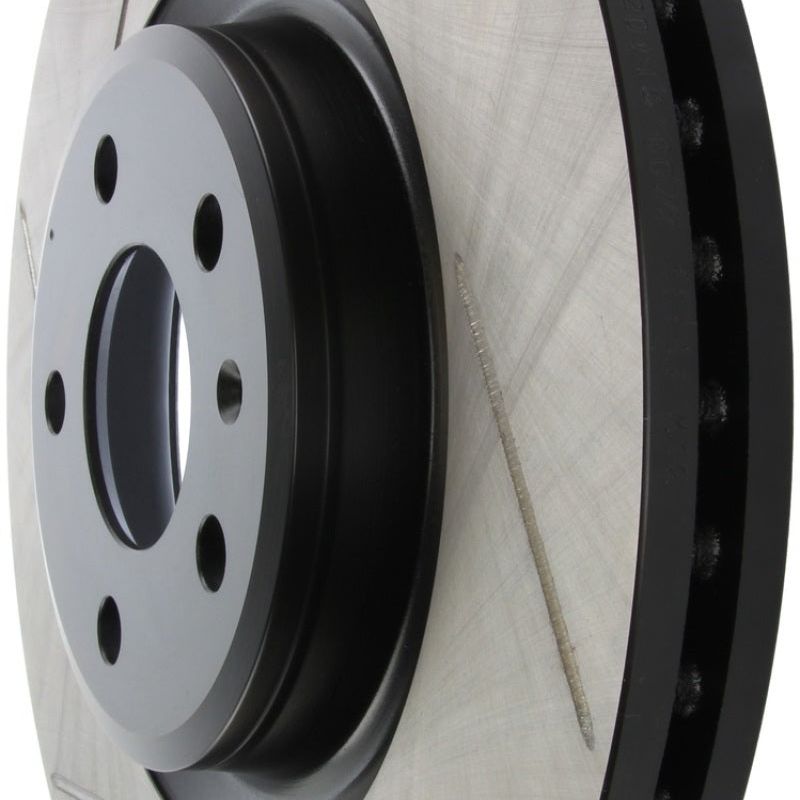 StopTech Power Slot 12 Audi A6 Quattro/11-12 A7 Quattro / 07/11-13 S4 Front Right Slotted Rotor-Brake Rotors - Slotted-Stoptech-STO126.33138SR-SMINKpower Performance Parts