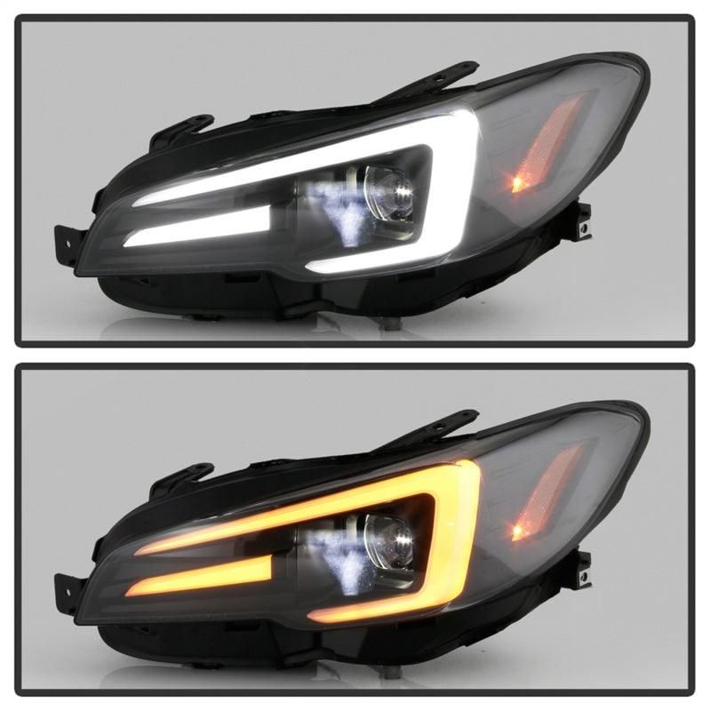 Spyder Subaru Impreza WRX 15-20 Halogen High-Power LED Headlights- Black PRO-YD-SWRX15HALAP-SBSEQ-BK - SMINKpower Performance Parts SPY5088093 SPYDER