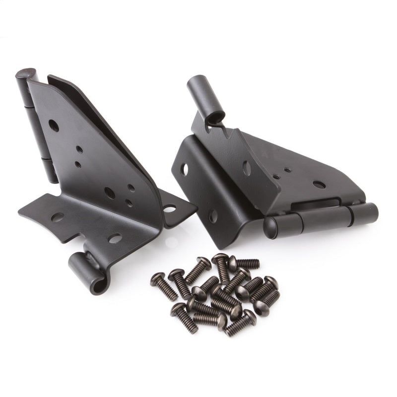 Rampage 1978-1983 Jeep CJ5 Windshield Hinge - Black-Doors-Rampage-RAM7603-SMINKpower Performance Parts