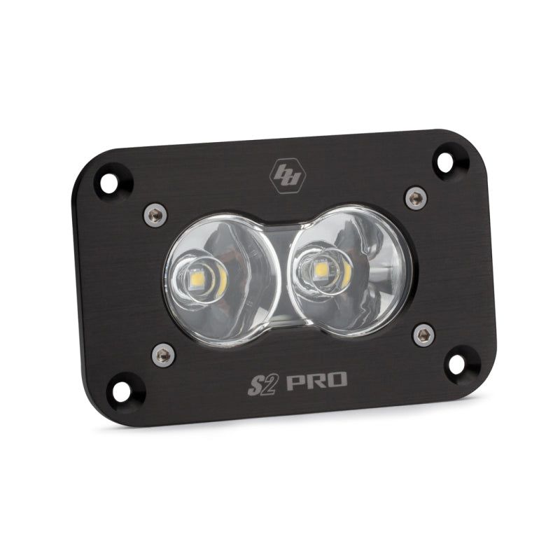 Baja Designs S2 Sport Flush Mount Work/Scene Pattern LED Work Light - Clear-tuningsupply.com