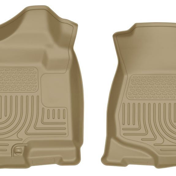 Husky Liners 07-14 Cadillac Escalade ESV/EXT Weatherbeater Tan Front Floor Liners-tuningsupply.com