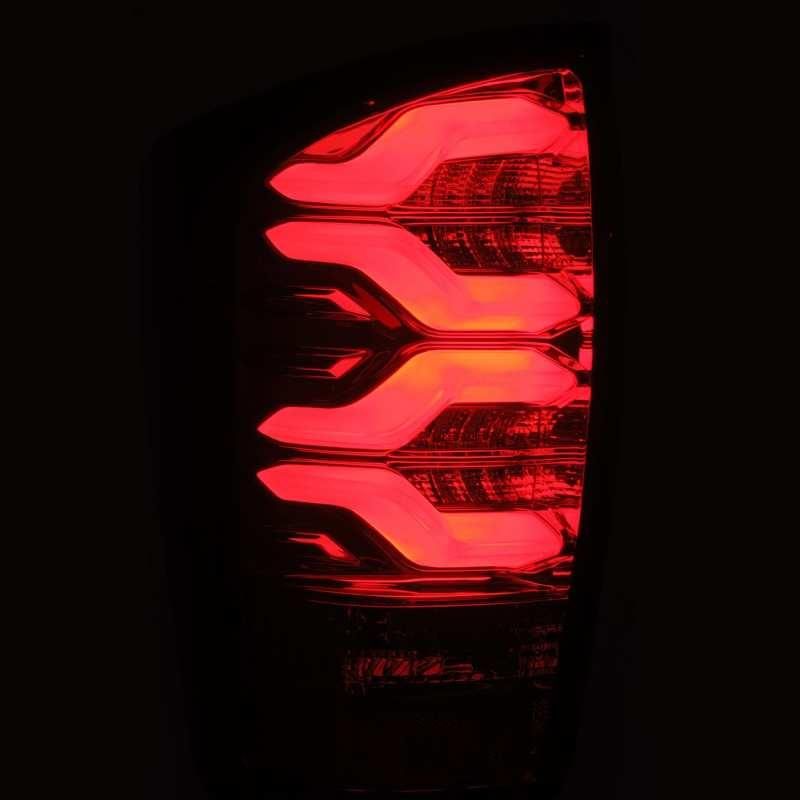 AlphaRex 16-20 Toyota Tacoma PRO-Series LED Tail Lights Jet Black-tuningsupply.com