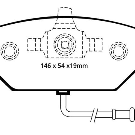 EBC 00-05 Volkswagen Beetle 2.0 Yellowstuff Front Brake Pads-tuningsupply.com