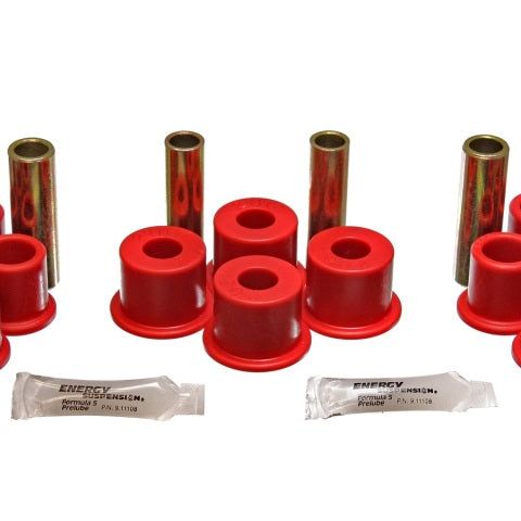 Energy Suspension 8/81-96 Ford F100/F150 2WD Red Rear Leaf Spring Bushing Set-tuningsupply.com