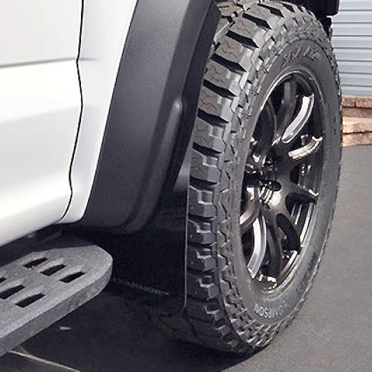 Rally Armor 17-20 Ford F-150 Raptor Black UR Mud Flap w/ Dark Grey Logo-Mud Flaps-Rally Armor-RALMF53-UR-BLK/DGRY-SMINKpower Performance Parts