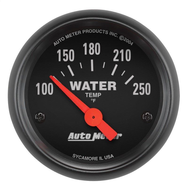 Autometer Z-Series 52mm 100-250 Degrees F. SSE Water Temp Gauge-tuningsupply.com