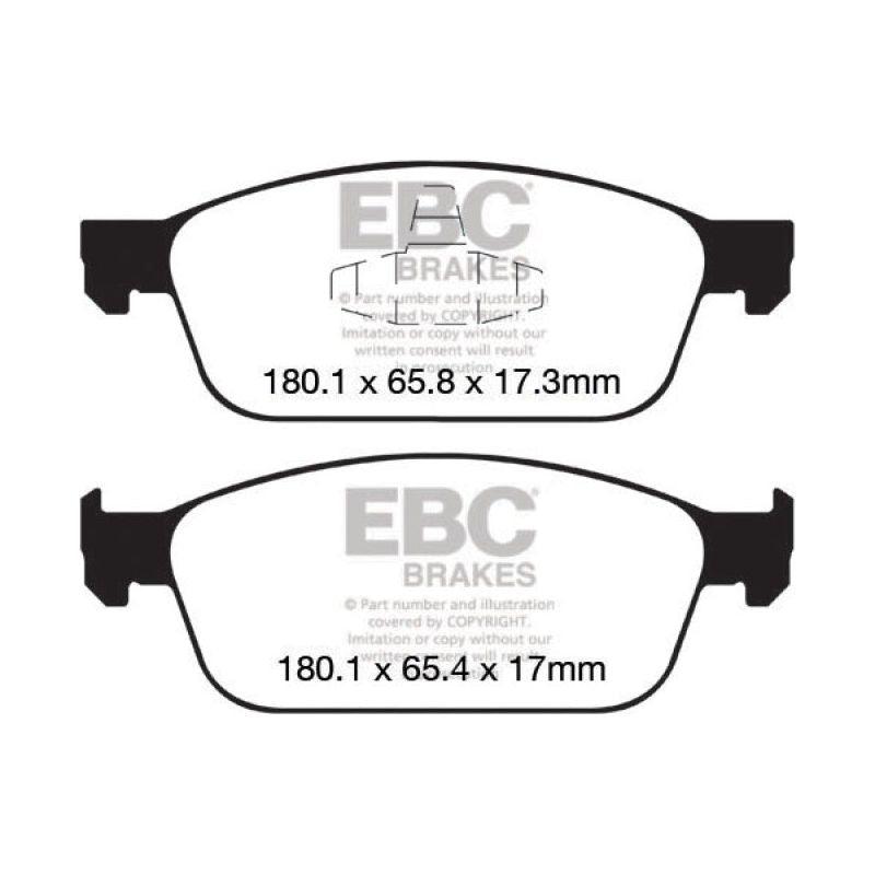 EBC 12-18 Ford Focus ST Bluestuff Front Brake Pads-tuningsupply.com