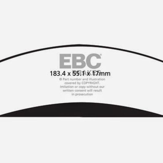 EBC 11+ Chrysler 300C 5.7 Redstuff Front Brake Pads-tuningsupply.com