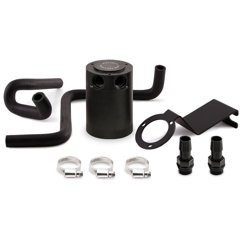 Mishimoto 2013+ Subaru BRZ / 2017+ Toyota 86 / 13-16 Scion FR-S Baffled Oil Catch Can Kit - Black-tuningsupply.com