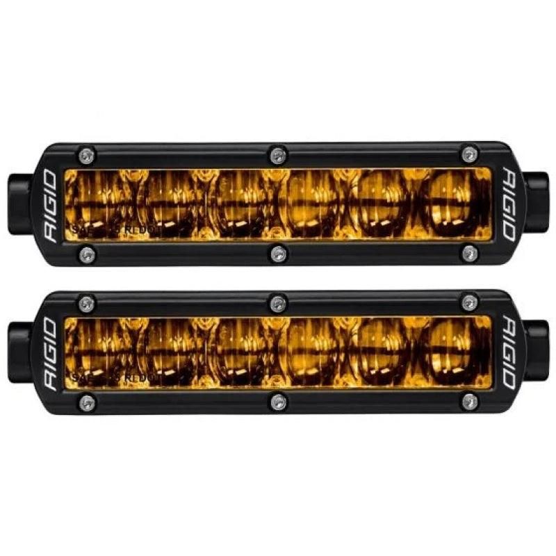 Rigid Industries 6in SR-Series Pro Dot / SAE Fog Lights (Pair) - Selective Yellow - SMINKpower Performance Parts RIG906704 Rigid Industries