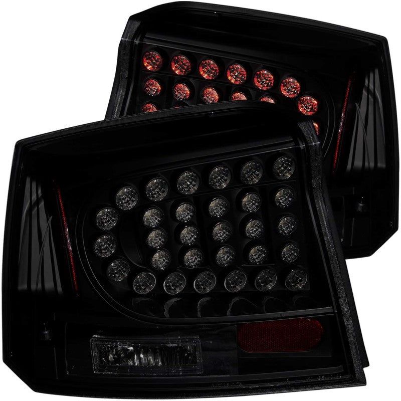 ANZO 2006-2008 Dodge Charger LED Taillights Dark Smoke-tuningsupply.com