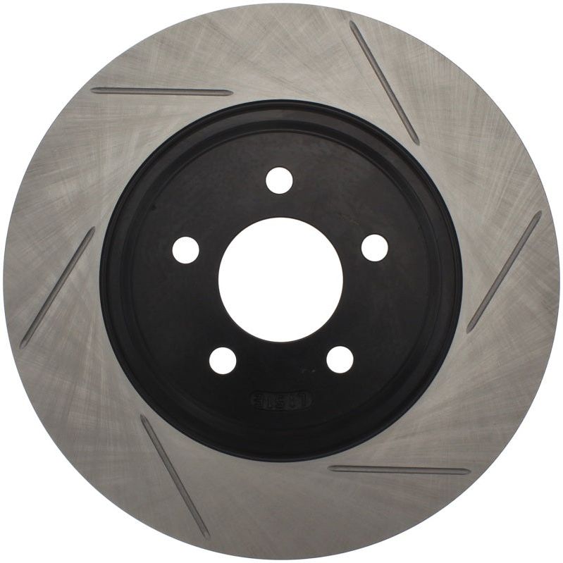 StopTech Power Slot 94-04 Ford Mustang Front Left Slotted Rotor-Brake Rotors - Slotted-Stoptech-STO126.61044SL-SMINKpower Performance Parts