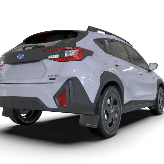 Rally Armor 2024 Subaru Crosstrek Black UR Mud Flap Light Blue Logo - SMINKpower Performance Parts RALMF106-UR-BLK-NB Rally Armor