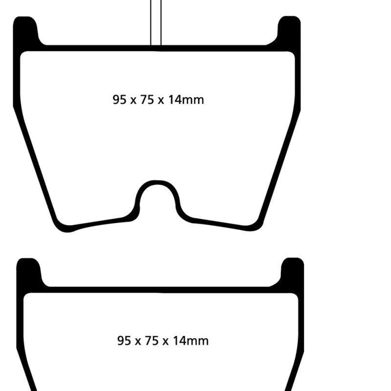 EBC 06-09 Audi RS4 4.2 (Cast Iron Rotors) Yellowstuff Front Brake Pads-tuningsupply.com