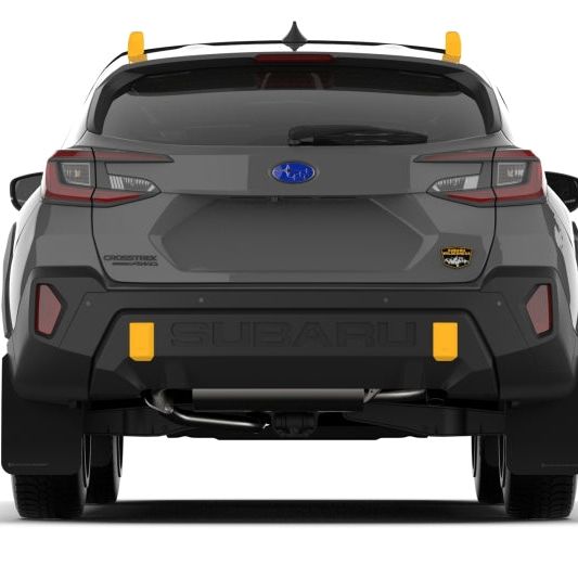 Rally Armor - 2024 Subaru Crosstrek (Wilderness Only) Black UR Mud Flap W/Red Logo - No Drilling Req-Mud Flaps-Rally Armor-RALMF116-UR-BLK-RD-SMINKpower Performance Parts