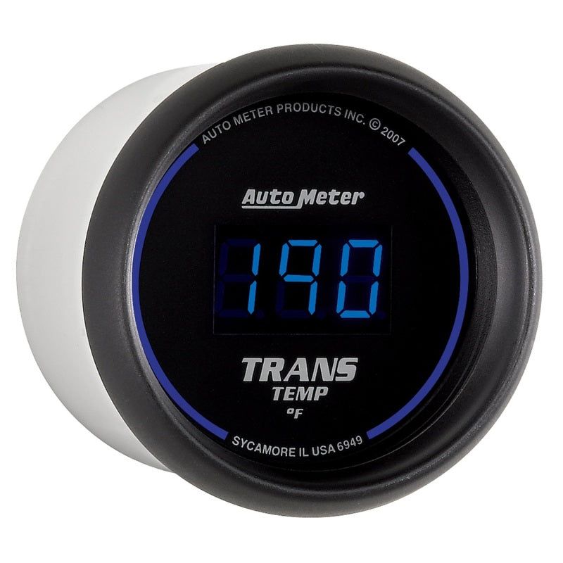 Autometer 52.4mm Black Digital Trans Temperature Gauge-tuningsupply.com