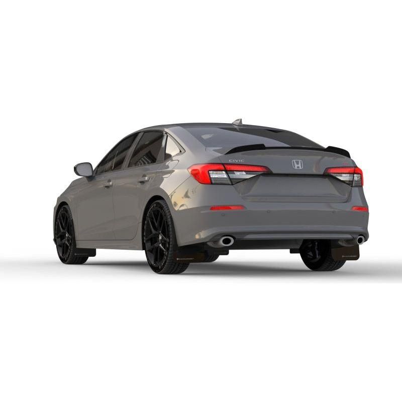 Rally Armor 2022 Honda Civic (Incl. Si/Sport/Touring) Black UR Mud Flap w/ Blue Logo - SMINKpower Performance Parts RALMF90-UR-BLK/BL Rally Armor