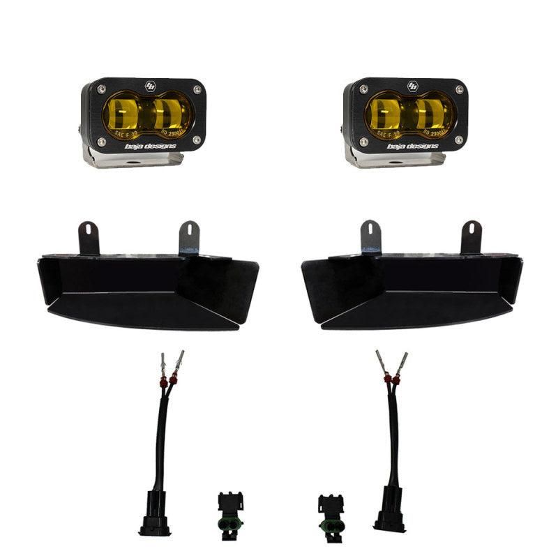 Baja Designs 19-22 Dodge RAM 2500/3500 S2 SAE Fog Pocket Light Kit - Amber-tuningsupply.com